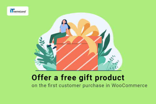 offer free gift product on first customer purchase