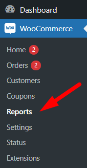 select reports menu