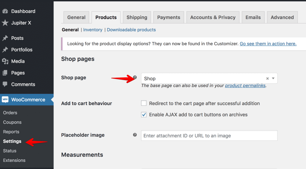 Go to WooCommerce setting and choose default shop page