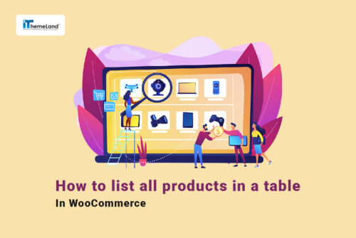 all products in table