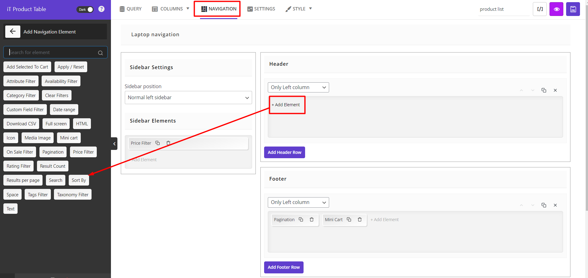 Enable Sorting on all query in WooCommerce table