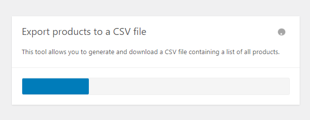 Export WooCommerce products to a CSV file - final step
