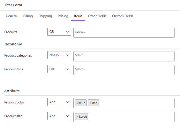 filter orders by product attribute in WooCommerce