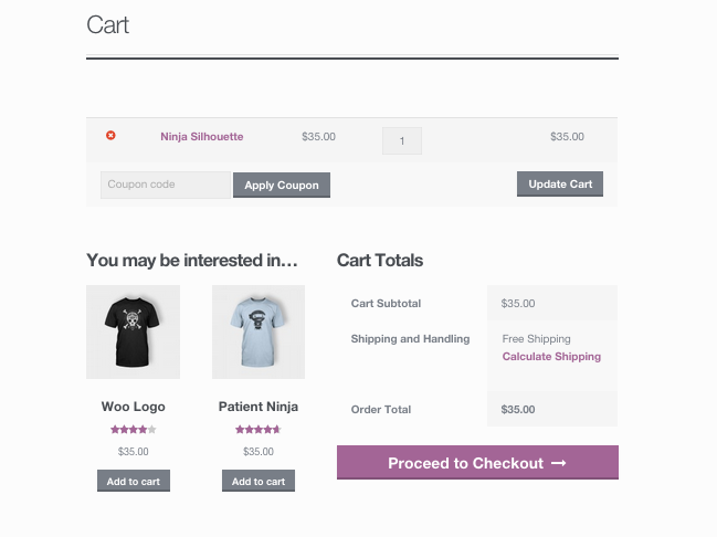 result cart totals products WooCommerce
