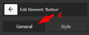 select general tab in Button element