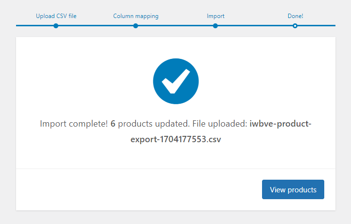 result import complete in WooCommerce