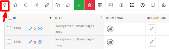 Filter desired pages in WordPress posts bulk editing plugin