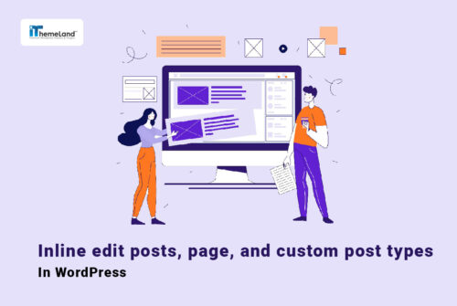 WordPress inline edit post and page