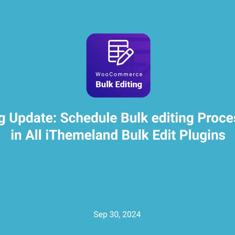 bulk edit plugin schedule feature update banner