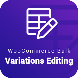 WooCommerce variations bulk edit icon