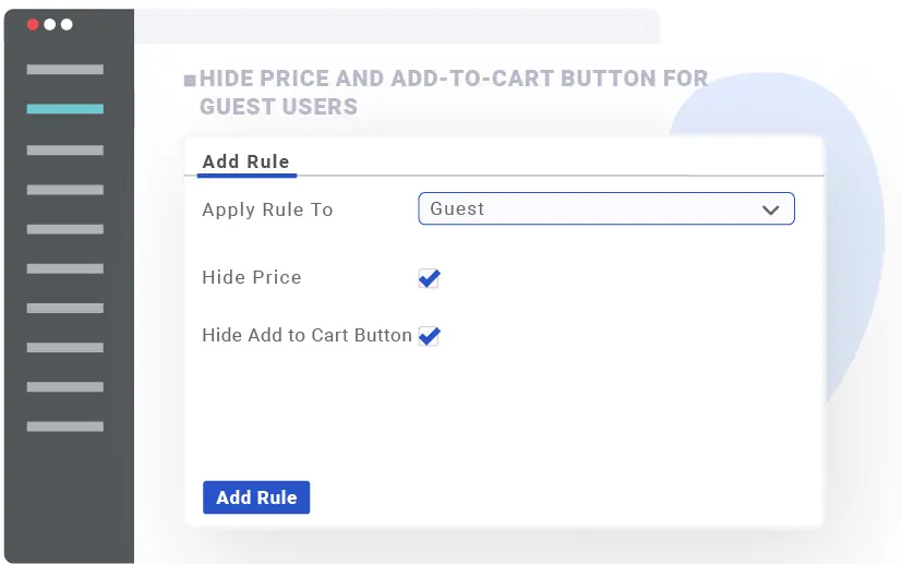 hide price and add to cart button for guest users