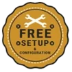 free setup & configuration badge